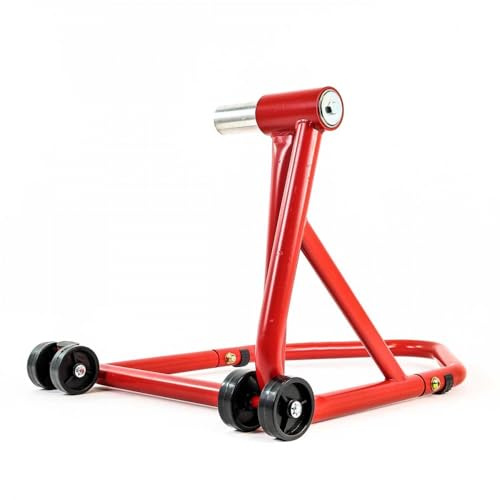 Cavalletto da officina monobra posteriore per sollevamento moto Honda CB1000R VFR 750 800 Crossrunner con asse in 28,5 mm - Rosso