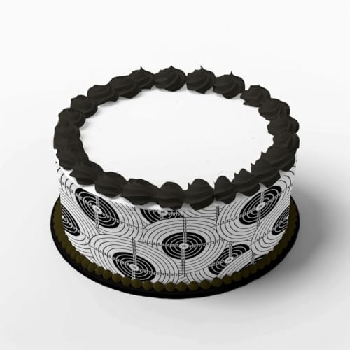 Tortenband Dartscheibe M1 4 Teilig aus Fondant, Dartbänder, Geburtstag, Tortenband essbar Essbare Tortendeko Geburtstagstorte
