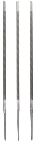 sourcing map Lot de 3 limes à tronçonneuse rondes de 5,2 mm avec coupe en spirale pour affûtage et meulage de tronçonneuse