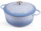 Cast Iron Dutch Oven with Lid – Non-Stick Ovenproof Enamelled Casserole Pot, Oven Safe up to 500° F – Sturdy Dutch Oven Cookware – Costal Blue, 6.4-Quart, 28cm – by Nuovva