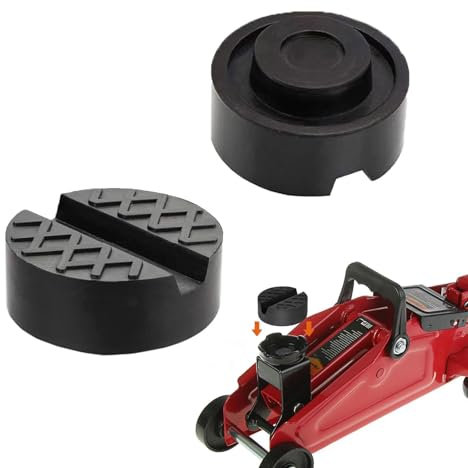 2 Stücke Wagenheber Gummiauflage,Gummiauflage Wagenheber,Wagenheber Gummi,Universal Gummi Auflage Jack Pads,Mit Rillen Für Wagenheber,Gummiauflage Für Wagenheber,Für Wagenheber Und Hebebühnen