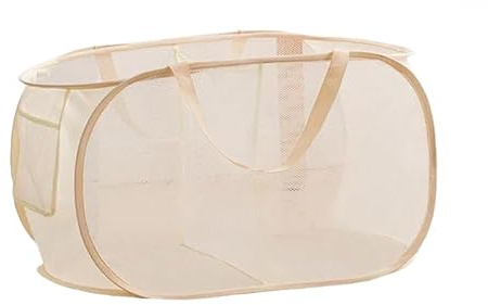 Pawleso Spielzeug Aufbewahrungskorb für Kinder, 80L Spielzeugkiste für Kinderzimmer, große Faltbare Aufbewahrungsbox, Transparente Spielzeugkorb mit Griffen (Horizontaler Stil, Weiß 58cm, 2 Fächer)