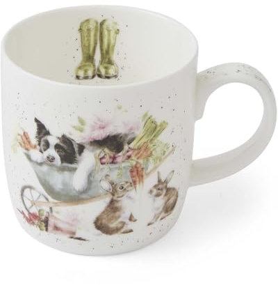 Wrendale Designs Sleeping on The Job Mug, White