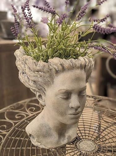 Generisch Grosse Garten BÜSTE Statue Frau Figur PFLANZTOPF BLUMENTOPF LANDHAUSSTIL NEU