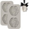 2 Pezzi Stampi Camellia per Saponette Fai Da Te, Sapone Stampi Silicone, Stampi 3d Florid Per Gesso Riutilizzabile, Profumo Solido Fatto Mano da Utilizzare in Guardaroba, Auto, Camera da Letto, Bagno