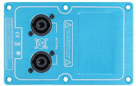Generisch Speaker Cable Box, Speaker Junction Box, Double 4-Core Socket Cable Board, Aluminium Alloy Terminal Binding Post, Subwoofer, Audio Accessories
