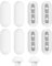 Xiciki Toilet WC Seat Buffer Set 10 Pcs Universal Toilet Seat Noise Dampening Bumpers Replacement Cushioning Pads Gasket Toilet Seat Buffer Set, 8 Seat Covers and 2 Top Cover Gaskets