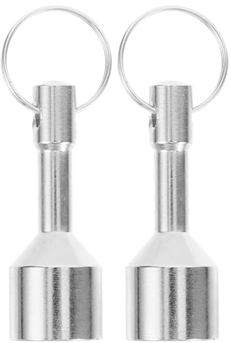 HORIALENCE 2 Stück Magnetischer Goldtester Silberprüfer Tragbarer Schlüsselanhänger Metalltester für Schmuck Echtheitsprüfung Taschenmagnet
