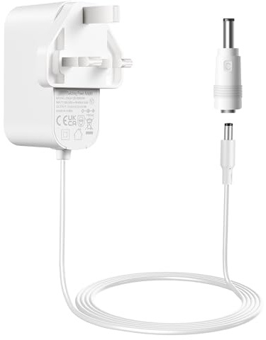 12V Power Adapter Compatible with BT-Openreach ONT Openreach EchoLife-HG612-Fibre-optic-Modem Power Replacement Power Adapter for Router desk lamp atomizer Android screen 1.8M/5.9FT Power Cord White