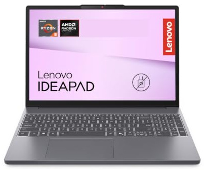 Lenovo IdeaPad Slim 3 Notebook 15 IPS (1920x1200) AMD Ryzen 5, RAM 8GB, 512GB SSD, Windows 11 Home, WiFi 6, Laptop per Casa, Ufficio, Studio, Multitasking - Caricatore non incluso