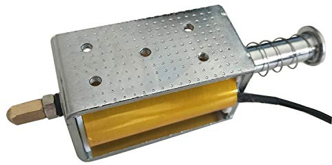 Push Pull Solenoid, DC 12 V 35 mm Long Stroke Push Pull Solenoid klein Elektromagnetische Elektro Magnet für Autos abletop