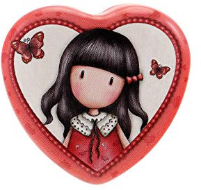 SANTORO Gorjuss Cityscape - Herzdose - Pillendose - Time to Fly