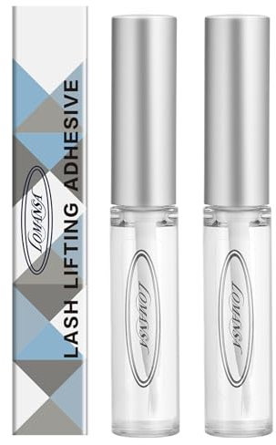 Lomansa Wimpernkleber für Wimpernlifting, Wimpernlifting Kleber, Lash Lift Kleber, Starke Klebrigkeit Glue für Wimpern und Augenbrauen Lifting(5ml, 2 Stücke)