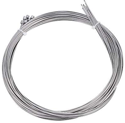 Alomejor Fahrrad Umwerfer Kabel Edelstahl Schaltdraht Austauschbare Inner Line 10 Stücke 2 Mt für Mountainbike Rennrad Faltrad