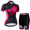 Radtrikot Shorts Set Damen Radtrikot Anzug Zip Shirts Kurzarm Rennrad Bekleidung Pro Team Racing MTB Tops Bottom für Damen Damen Atmungsaktiv Sommer Schwarz Set Größe L