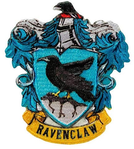 Mono Quick - Harry Potter Hogwarts Applikationen, Bügelbild Aufkleber Patch, Gryffindor Slytherin Hufflepuff Ravenclaw (18067 - Ravenclaw)