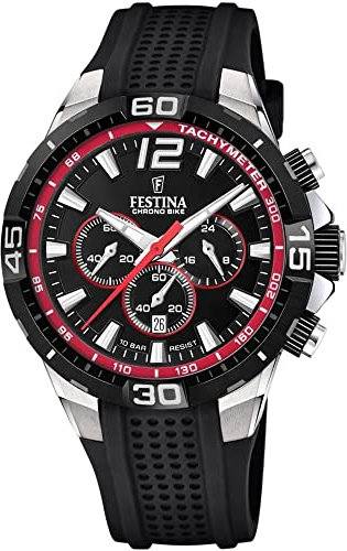 Festina Hommes Analogique Quartz Montre avec Bracelet en Silicone F20523/3