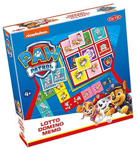 Tactic Paw Patrol 3-in-1 : Memo, Lotto, Domino