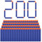 ZWOOS Darts Pfeile für Nerf 7,2 cm 200 StückRefill Darts Nachfüll Bullets Schaumstoff Darts s für Nerf N-Strike Elite Series Blasters Spielzeugpistole (Blau)
