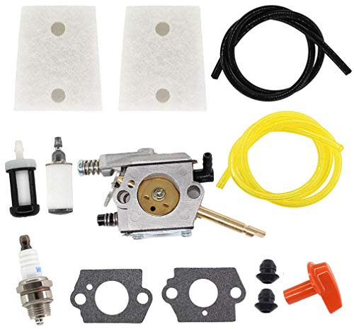 AISEN Vergaser Luftfilter Zündkerze für Stihl H24D FS48 FS52 FS66 FS81 FS86 FS106 BR400 Freischneider Walbro WT-45-1 WT-45# 4126 120 0600