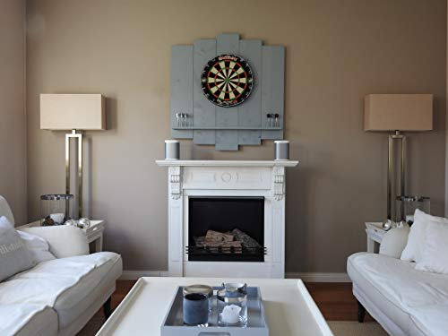 WDS Darts Sports Protection cible de fléchettes en bois | murale et tablette haute qualité Proposé par Maximiser Max Hopp (anneau bordure pour gris, OHNE Tablet-Halter