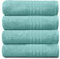 GC GAVENO CAVAILIA 450 GSM Hand Jumbo Sheet, 100% Egyptian Cotton, Aqua, Pack of 4 Bath Towel