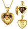 SILVERCUTE Irisches Claddagh Foto Kette personalisiert Silber 925 Herz Medaillon zum Öffnen 18k vergoldet Photo Bild Amulett Anhänger Halskette Schmuck für Mutter Großmutter Schwestern
