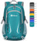 ZOMAKE Faltbarer Rucksack 35L,Groß Leichter Rucksäcke Wasserdicht Wanderrucksack Packable Backpack für Damen Herren Outdoor Wandern(See Grün)