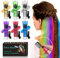 Lot de 6 colorations temporaires pour cheveux foncés et clairs, teinture temporaire facile à laver, coloration temporaire pour enfants, craie pour filles