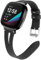 AISPORTS Kompatibel mit Fitbit Versa 4 Armband/Fitbit Sense 2 Armband Leder für Damen Herren, Weiches Dünnes Hohles Atmungsaktives Leder Armband Metallschnalle Ersatzriemen für Fitbit Versa 4/Sense 2