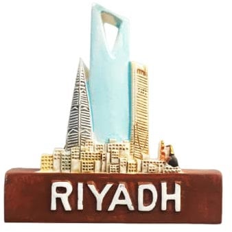Riyadh Saudi Arabia Refrigerator Magnet Travel Souvenir Fridge Decoration Magnetic Sticker Hand Painted Craft Collection