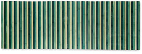 CosìCasa Bambusmatte – Vielseitiger Bambusteppich aus Bamboo als Badezimmer Matte, Badematte Holz oder Bad Läufer – die stilvolle Badematte Bambus als Bambus Deko (Blau - 50X200)
