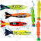 Juguetes de Buceo,Juguetes para Nadar bajo el Agua,Juguete Acuático para Piscina​,4PCS Torpedos Bandidos y 3PCS Algas Marinas de Natación Juguetes de Piscina Entrenamiento Juego para Niños