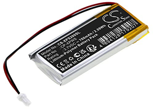 JIAJIESHI Battery 700 mAh / 2.59 Wh, Replacement Battery for XP Deus MI-4 Pinpointers, MI-6 Pinpointers, WS1, WS2, WS3, WS4, WS5 CP-XPWS