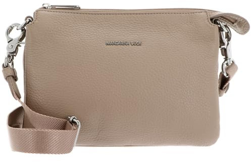 Mandarina Duck Damen Mellow Leather Pochette, Warm Taupe