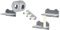 PawHut 4PCs Wall Mounted Cat Tree, Cat Wall Furniture with Platforms, Steps, Scratching Post, Perch, Cat House for Indoor Cats - Grey