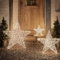 Lights4fun 3er Set Dual LED Sterne Außen Stern Figur Bicolor Timer Weihnachtsbeleuchtung Außen Innen Stern Silhouette