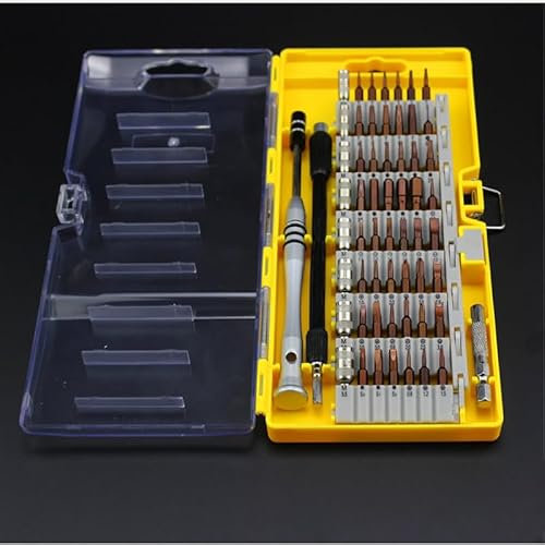 60 in 1 Precision Screwdriver Kit, Mini Screwdriver Set Computer Repair Tool Set for PC, Laptop, Phone (Yellow)