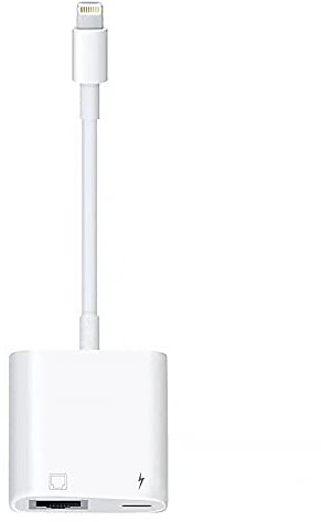 WORLDBOYU Adaptateur réseau LAN Ethernet Lightning vers RJ45 avec port de charge pour certains modèles d'iPhone, iPad 100 Mbps de charge Plug and Play