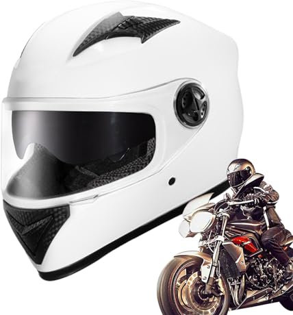 Integral-Motorradhelme, Helme Für Erwachsene Motorrad | Modische Doppelvisier-Motorrad-Integralhelme - Warme Schützende Elektrische Motorradhelme, Leichte Kopfbedeckung Für Männer Und Frauen
