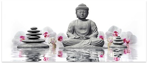 DCIDBEI / 110 x 50 cm, rund, Diamant-Malerei, Buddha-Statue, Diamant-Stickerei, komplettes Set, Phalaenopsis, DIY 5D Puzzle, Diamant, abstrakt, Kristallkunst, Wanddekoration, Kinderzimmer, originelle