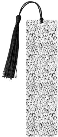 Stilvolles Lesezeichen aus Holz, Motiv: Pinguine, für Weihnachten, Hochzeit, Geburtstag, Party, Dekoration, Basteln, bunte Quasten