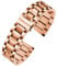 TStrap Metall Uhrenarmband Edelstahl - Rosegold Armband für Uhr Herren und Damen Schnellverschluss - Ersatzarmband für Smartwatch aus Massivem Stahl Poliert - 12mm ... 20mm 22mm 24mm