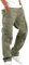 Elasticated Waist Cargo Trousers for Men, Cargo Trouse Zip Pocket Straight Fit Combat Trousers Regular Fit Drawstring Sweatpants Wide-Legged Trousers Drawstring Zip Pocket Casual Work Trousers Green