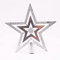 10 cm Sliver Sparkle Christmas Tree Star Topper,Hang Xmas Decoration Ornament Topper for Party Decor and Holiday Decorations