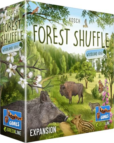 Lookout Games Forest Shuffle Woodland Edge Kartenspiel-Erweiterung – 36 neue Arten und Bäume für verbessertes Gameplay! Strategiespiel für Kinder und Erwachsene, ab 10 Jahren, 2–5 Spieler, 60 Minuten