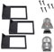 Gosknor 3pcs Wall Mount Display Shelves Stand Compatible with Helmet, Sturdy & Sleek Hanging Display Shelf with Screws for All Standard Sizes