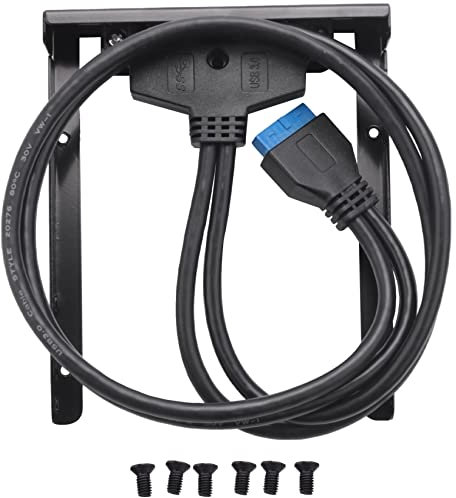 Asyduey USB 3.0 Inserciones Panel HUB USB Frontales Disquete 2X Un Enchufe