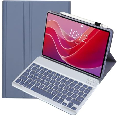 leleyo Tastatur Hülle für Lenovo Tab M11/K11/Idea Tab 11,Lila | Hülle mit Tastatur Magnetische Abnehmbare Deutsches QWERTZ für Tab TB336FU/TB330FU/K11