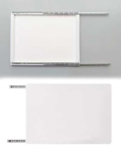 Vibeo Stromkasten verkleidung Lackierbarer Sicherungskasten mit Schiebeschiene, Dünne, Verdeckte Elektroabdeckung für Die Wand, Dekorative Abdeckung für Den Sicherungskasten(White,22x18in/55x45cm)